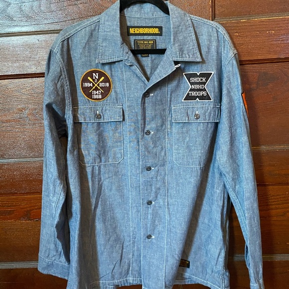 Neighborhood men’s chambray shirt - Picture 4 of 8